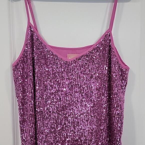 NWT Show Me Your Mumu Spotlight Tank Magenta Sequins, XL - Picture 5 of 8